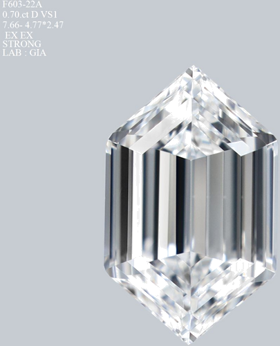 0.7 carat D-VS1 Natūralus Hexagonal Deimantas (1)