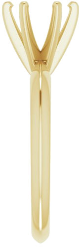 14K Yellow Round 6-Prong Solitaire Ring Mounting (4)