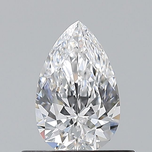 0.5 carat D-VVS2 Natūralus Pear Deimantas (1)