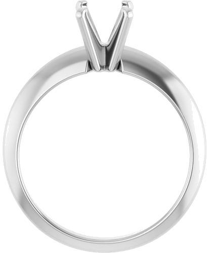 Sužadėtuvių Žiedas „Heavy Solitaire“ 585 Baltojo Aukso Emerald 6.5mm x 5mm (2)