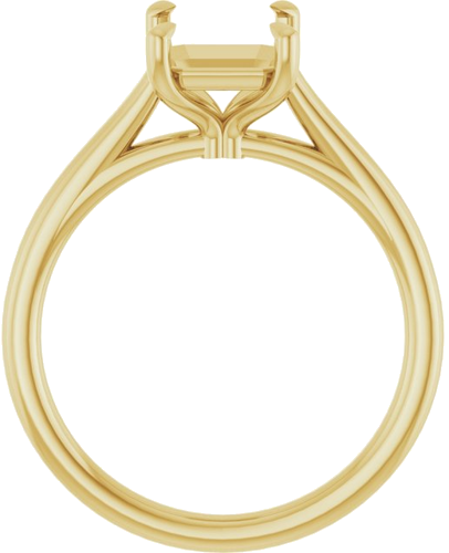 Sužadėtuvių Žiedas „Claw-Pong“ 14k yellow gold Emerald 8.5mm x 6.5mm (2)