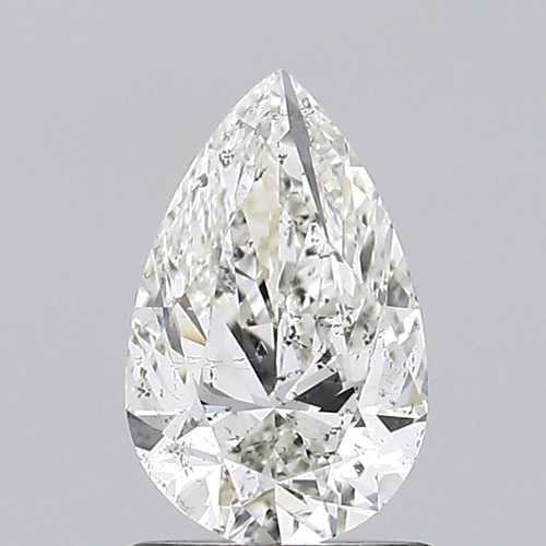 1.0 carat I-SI2 Natūralus Pear Deimantas (1)