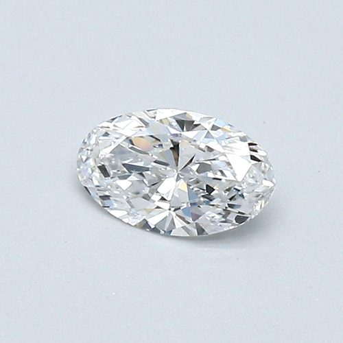 0.37 carat D-VVS2 Natūralus Oval Deimantas (1)