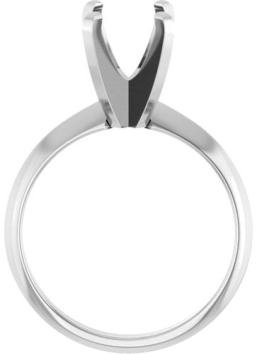 Sužadėtuvių Žiedas „Lightweight Solitaire“ 14k white gold Elongated Cushion 9mm x 7mm (2)