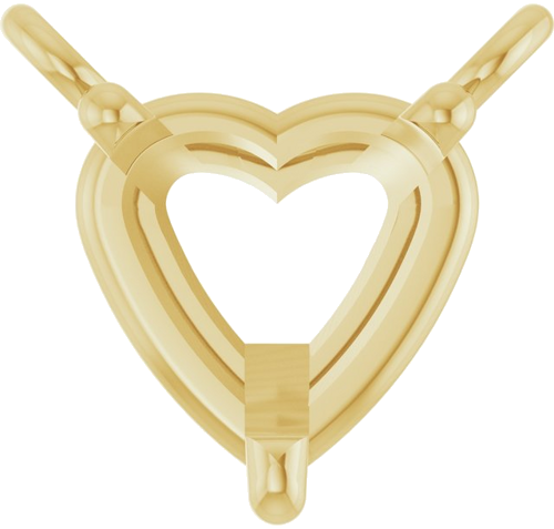 10K Yellow 4.5x4.5 mm Heart 3-Prong Solitaire Necklace Center (1)