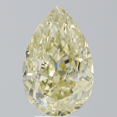 5.03 carat Fancy Yellow-SI2 Natūralus Pear Deimantas (1)