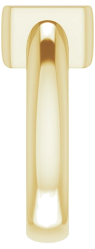 Sužadėtuvių Žiedas „Half-Bezel Solitaire“ 14k yellow gold Square 8mm (4)