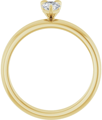 Sužadėtuvių Žiedas „Solitaire“ 585 Geltonojo Aukso Pear Shape 6mm x 4mm (7)