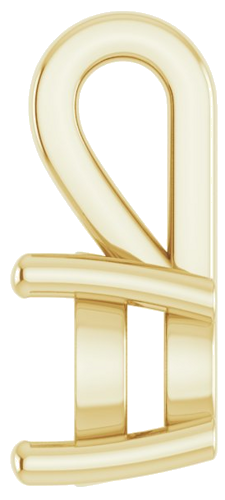 14K Yellow 5.8 mm Round Pendant Mounting (3)