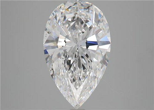 4.2 carat D-VS2 Natūralus Pear Deimantas (1)