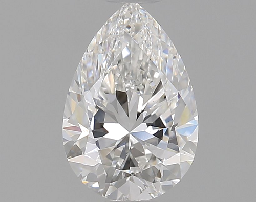 0.6 carat E-VS1 Natūralus Pear Deimantas (1)