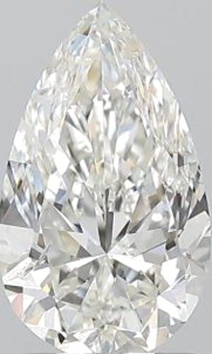 1.51 carat H-SI2 Natūralus Pear Deimantas (1)