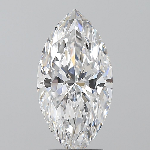 2.5 carat D-SI2 Natūralus Marquise Deimantas (1)