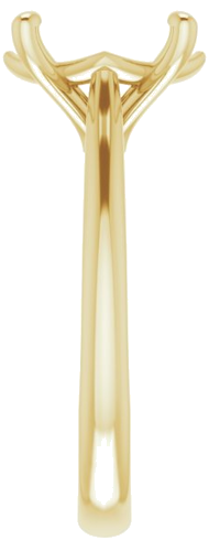 Sužadėtuvių Žiedas „Solitaire“ 585 Geltonojo Aukso Oval 11mm x 9mm (4)