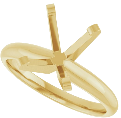 Sužadėtuvių Žiedas „Solitaire“ 14k yellow gold Oval 10mm x 8mm (5)