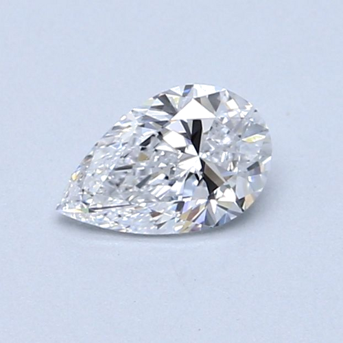0.5 carat D-VS1 Natūralus Pear Deimantas (1)