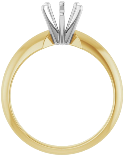 Sužadėtuvių Žiedas „Solitaire“ 585 Baltojo Ir Geltonojo Aukso Pear Shape 9mm x 5.5mm (2)