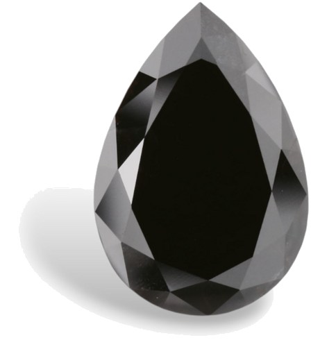 3.62 carat Fancy Black-VVS2 Natūralus Pear Deimantas (1)