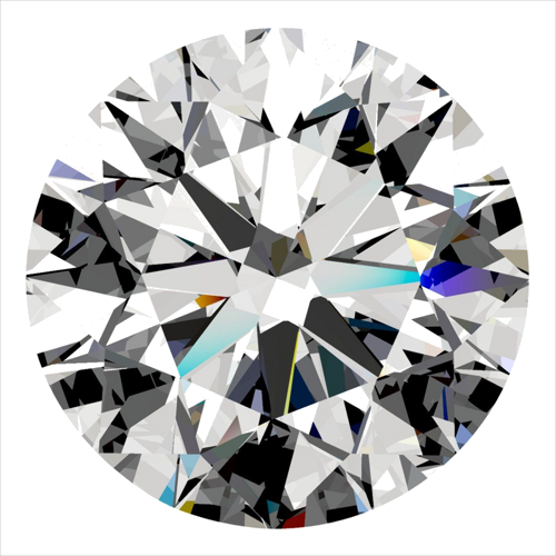 0.4 carat E-VVS2 Excellent cut Natūralus Round Deimantas (1)