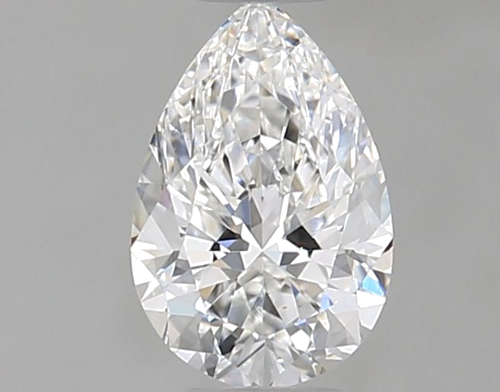 0.51 carat E-VS2 Natūralus Pear Deimantas (1)