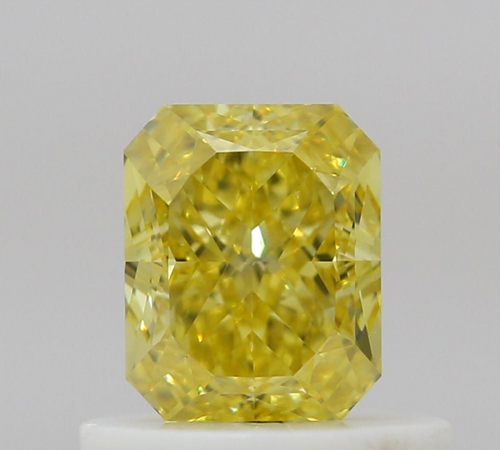 0.6 carat Fancy Intense Yellow-SI1 Natūralus Radiant Deimantas (1)
