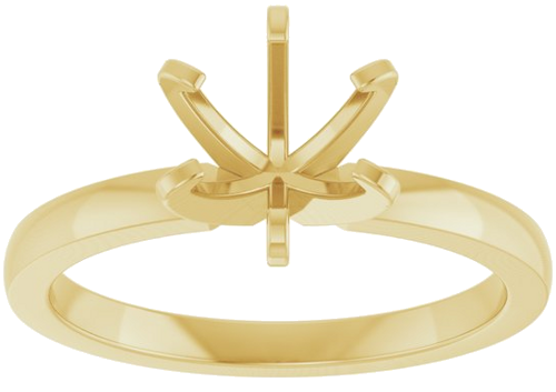 Sužadėtuvių Žiedas „Claw-Prong Solitaire“ 14k yellow gold Round 7mm (3)