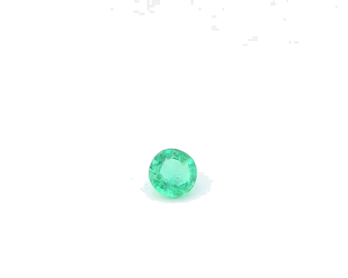 0.39 carat GREEN Round Smaragdas (1)