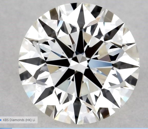 0.55 carat H-VVS2 Excellent cut Natūralus Round Deimantas (1)