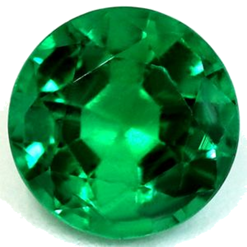 0.57 carat GREEN Round Smaragdas (1)