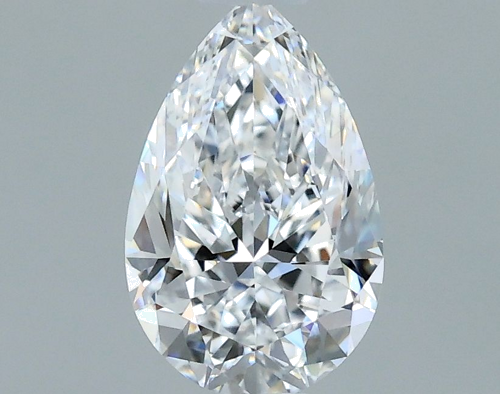 0.7 carat D-VVS2 Natūralus Pear Deimantas (1)