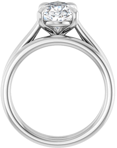 Sužadėtuvių Žiedas „Claw-Pong“ 14k white gold Pear 12mm x 7.5mm (7)