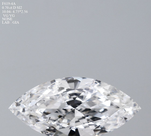 0.7 carat D-SI2 Natūralus Marquise Deimantas (1)