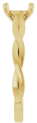 Sužadėtuvių Žiedas „Infinity-Inspired“ 14k yellow gold Round 7mm (4)