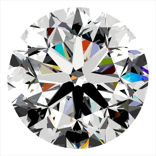 0.3 carat I-VVS1 GD cut Natūralus Round Deimantas (1)