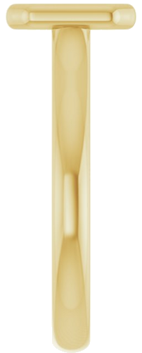 14K Yellow  7x5 mm Emerald Solitaire Engagement Ring Mounting (4)