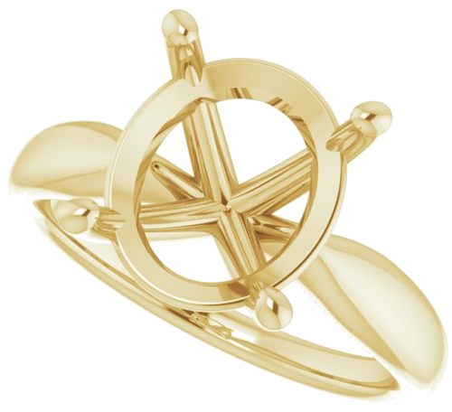 Sužadėtuvių Žiedas 14k yellow gold Oval 12mm x 10mm (5)