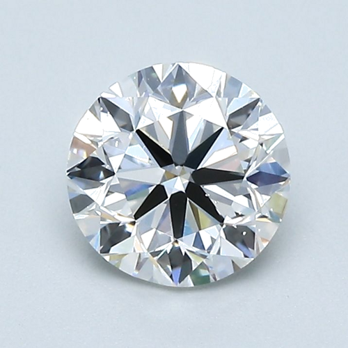 1.01 carat E-SI1 GD cut Natūralus Round Deimantas (1)