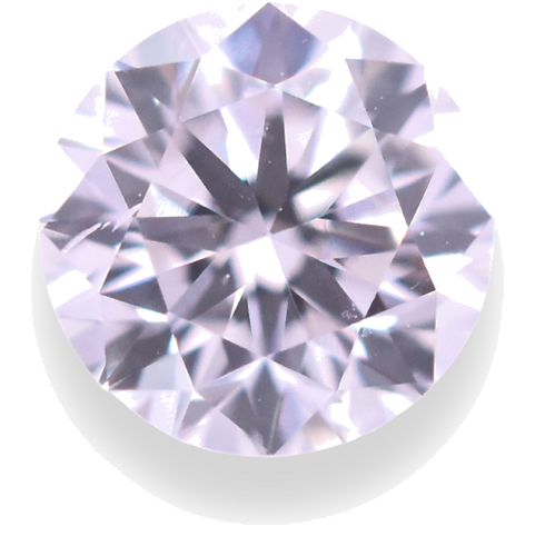 0.33 carat Faint  Pink-SI1 GD cut Natūralus Round Deimantas (1)