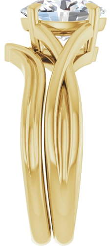 Sužadėtuvių Žiedas „Claw-Prong Solitaire“ 14k yellow gold Oval 9mm x 7mm (9)