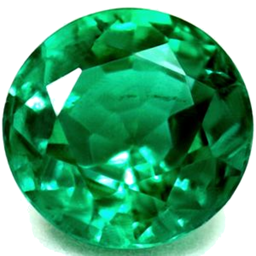 0.67 carat GREEN Round Smaragdas (1)