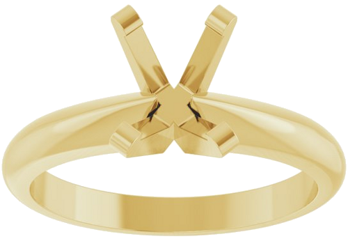 Sužadėtuvių Žiedas „Heavyweight Solitaire“ 14k yellow gold Emerald 6.5mm x 5mm (3)