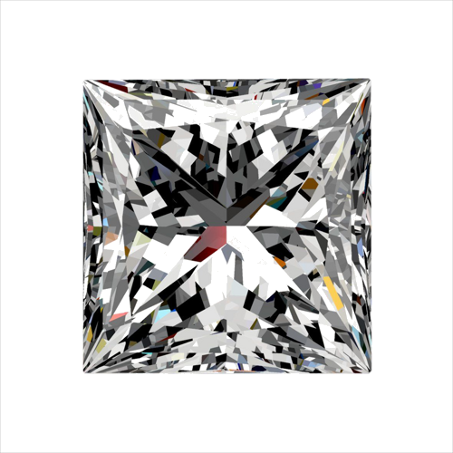 0.31 carat H-VVS1 Natūralus Princess Deimantas (1)
