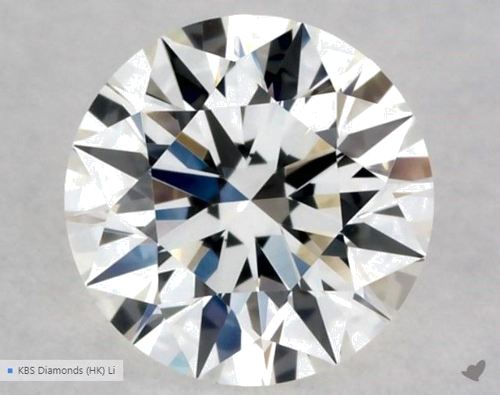 0.5 carat G-VVS2 Excellent cut Natūralus Round Deimantas (1)