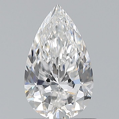 0.7 carat D-VS2 Natūralus Pear Deimantas (1)