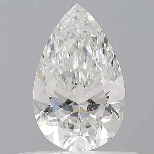 0.5 carat F-SI2 Natūralus Pear Deimantas (1)