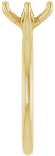 Sužadėtuvių Žiedas „Solitaire“ 585 Geltonojo Aukso Oval 8mm x 6mm (4)