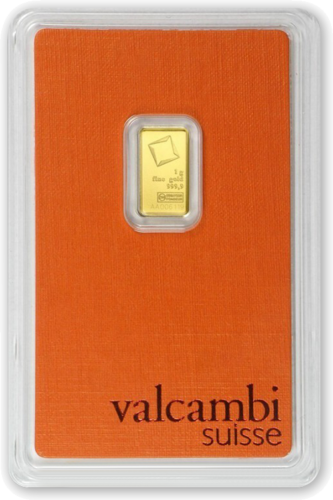1 g Investīciju zelta stienis Valcambi (2)