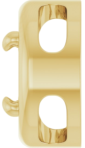 Pakabukas „Solitaire Slide“ 14k yellow gold Round 6mm (3)