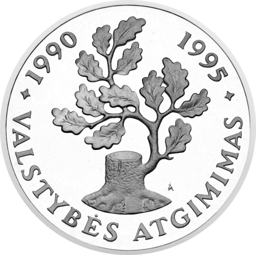 1995 Independence 50 Litas Silver Coin PF 68 ULTRA CAMEO (3)