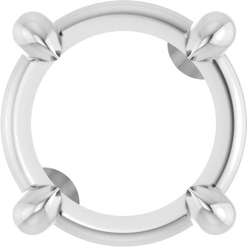 Pakabukas „Solitaire Slide“ 585 Baltojo Aukso Round 5.5mm (1)